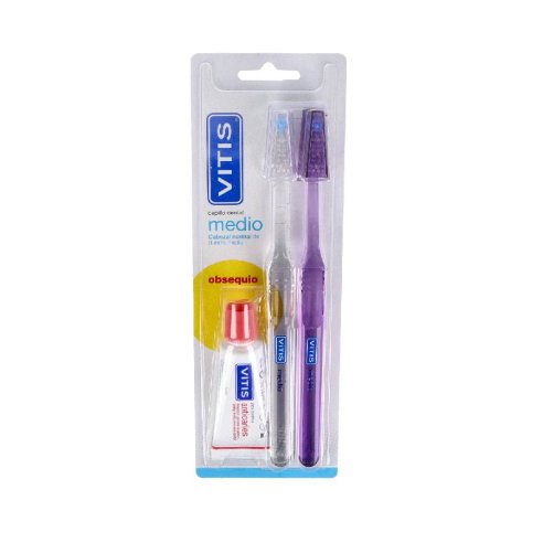 CEPILLO DENTAL ADULTO VITIS MEDIO DUPLO