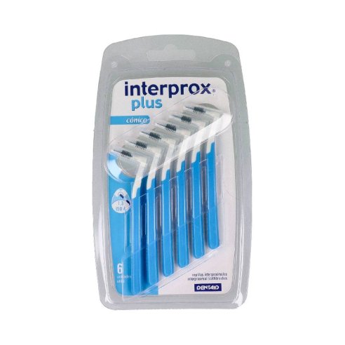 CEPILLO INTERPROX PLUS CONICO 6U (AZUL) (1,3-1,5 MM)