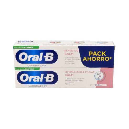 ORAL-B SENSIBILIDAD Y ENCIAS CALM 2 TUBOS 100 ML PACK AHORRO