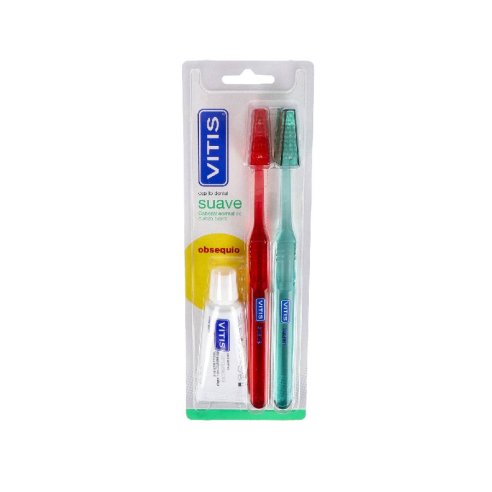 CEPILLO DENTAL ADULTO VITIS SUAVE DUPLO