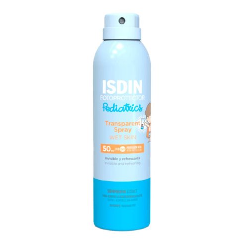 FOTOPROTECTOR ISDIN SPF-50 TRANSPARENT SPRAY PEDIATRICS WET SKIN 250 ML